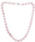 Treasurebay, collana dal design classico con perle sferiche in agata rosa di 12 mm, chiusura magnetica, lunghezza 44 cm, fornito in una bella confezione regalo