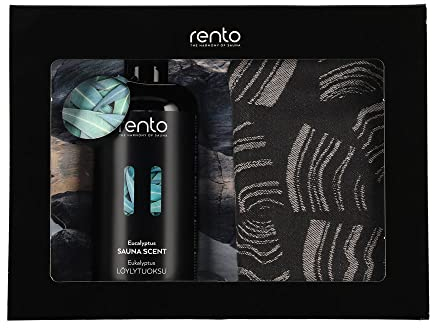 Rento Geschenk Set Saunaduft Eukalyptus + Sauna-Sitztuch