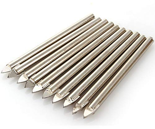 Yosoo 10PCS Forets 6mm pour carrelage forage en céramique en verre miroir tunguten garbide foret carrelage diametre