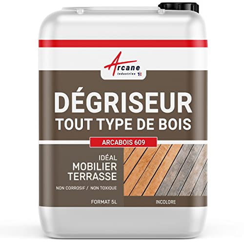 Dégrisant, dégriseur bois - Nettoyant bois terrasse - 5 L - ARCANE INDUSTRIES