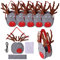TE-DecoArt Filz Bastelset Weihnachten 6 Stück - Rentier Korb DIY Filz Set - Filztiere Basteln Weihnachtsdeko - Nähset für Kinder - Nikolaussackerl zum Selbstgestalten - Nadelfilzen Set Anfänger