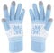 VENI MASEE Winter-Touchscreen-Handschuhe, Schneeblumen-Druck, hält warm, für Männer und Frauen