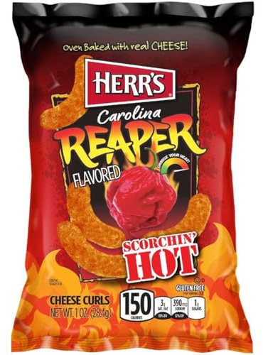 Herr's - Carolina Reaper Cheese Curls - 42x 28g