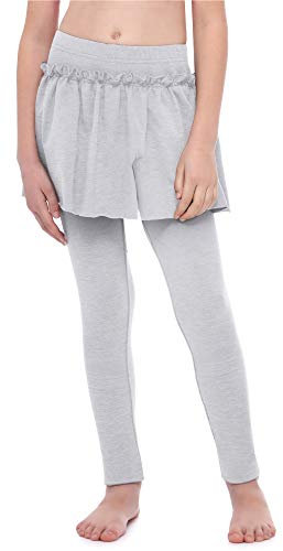Merry Style Mädchen Lange Leggings aus Baumwolle mit Rock MS10-255 (Melange, 146 cm)