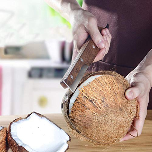 Coupe-noix De Coco À Double Extrémité Avec Ouvre En Bois Gadget De Cuisine Pour Ouvre-noix De Coco