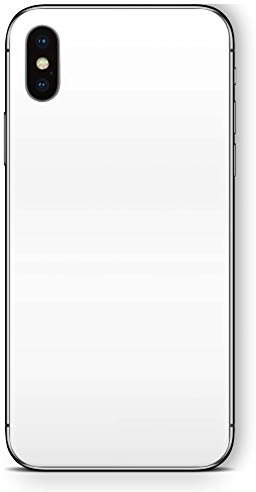 Skins4u Design Schutzfolie Skins Cover Skin für iPhone XR - Solid State White