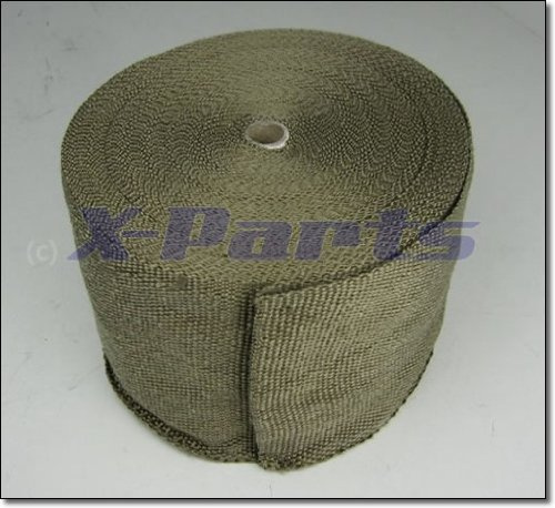 30m lang 15cm breit Titan Hitzeschutzband Fächerkrümmer Auspuff Band Lava Lawa 1016068