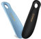 ZOMAKE Chausse Pied Plastique 2Pcs, Petit Chausse-pieds Enfant Shoe Horn Court pour Convient à Toutes Les Tailles de Pieds,18.5cm Chaussé Pied Facile à Utiliser(Bleu/Noir)