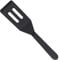 SAVITA Mini Brownie Serving Spatula Flexible Silicone Turner Heat-Resistant Flipper Nonstick Slotted Spatula for Fish, Eggs, Pancakes, Wok(Black)