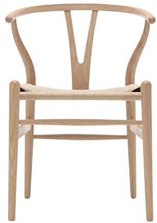 Carl Hansen CH24 Wishbone Chair Gestell Eiche, Eiche geölt Geflecht Papiergarn Natur BxTxH 55x51x76cm