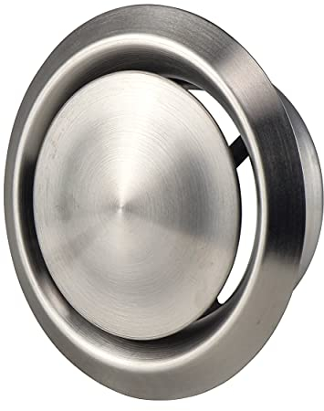 125mm Valve à Disque Réglable - Diffuseur/Grille D'aération - Vanne à Disque en Acier Inoxydable