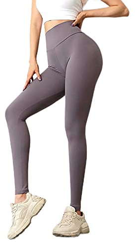 TOPLAZA Leggins Donna Push up Vita Alta Pieghettata Pantaloni Sportivi Yoga