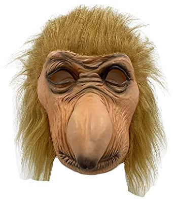 Baboon Proboscis Affe Maske Zoo Dschungel Tierkostüm Proboscis Affe Latex Erwachsene Maske Affe Tier Latex Maske Gruselig Spaß Halloween Gorilla Monkey Party