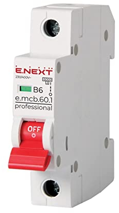 Leitungsschutzschalter B 6A LS-Schalter MCB Sicherungsautomat 1-Polig B6A E.Next