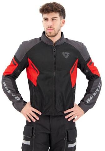 Revit GT-R Air 3 Motorrad Textiljacke, schwarz/rot, L