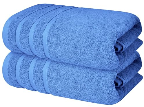 Infinitee Xclusives 100% Ring-Spun Cotton Bath Towels for Bathroom - 2 Pack