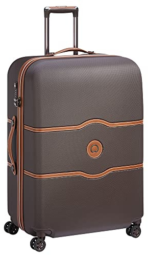 DELSEY PARIS Hartschalengepäck Chatelet Air 2.0 mit drehbaren Rollen, Angora, Handgepäck ca. 46 cm, Schokoladenbraun, 2 Piece Set 21/28