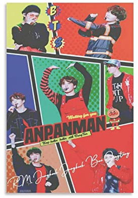 AIPHE Kunstwerk Malerei Leinwanddrucke RM Jungkook Bai Jingting Hängende Bilder für Wanddekorationen Home Schlafzimmer 60x90cm Kein Rahmen
