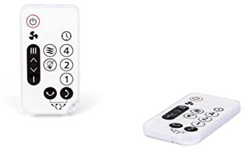 Mando a distancia de repuesto compatible con ventilador Woozoo de 5 velocidades (2 unidades)