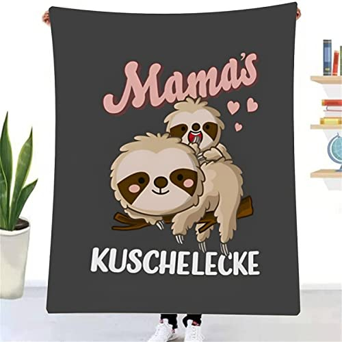 Geschenke für Mama Faultier Kuscheldecke Flauschig An Meine Mama Personalisierte Decke,Super Weich Warme Sofadecke Wohndecke Schlafdecke, Geburtstag, Weihnachten Geschenke