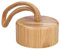 Wessper Couvercle pour gourde en bambou - Pièces de rechange pour bouteille de sport en verre avec marqueurs de temps - 1 l - Compatible avec bouteille d'eau - Marron