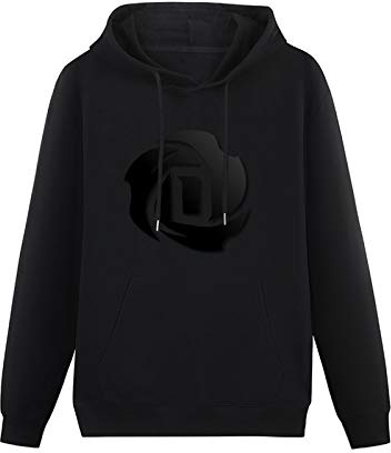 Men's Heavyweight Hooded Swwm Derrick Rose Cotton Long Sleeve Sweatshirts Black M