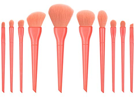 Make Up Pinsel Up Brushes 10PCS Make Cosmetic Foundation Eyeliner Concealer Augenbrauenpinsel (Orange, One Size)