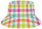 Peiyeety Sommer Geometric Plaid Grid Textured7 Geometric Plaid Grid Bucket Hat Strand Fisherman Hats für Damen Herren Teens Packable Sommer Sun Hats Travel Outdoor Cap Unisex