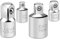 4 PCS Adaptateur Douille, Adaptateur Cliquet, 1/4 à 3/8, 3/8 à 1/4, 3/8 à 1/2, 1/2 à 3/8, en Acier Chrome-Vanadium, Adapté pour les Clés à Molette et les Clés à Douille (Argenté)