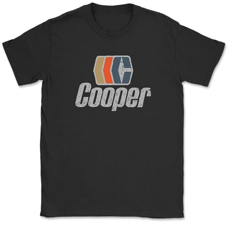 Vintage Cooper Hockey T-Shirt Black XL