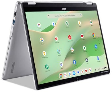 Acer Chromebook Spin 314 CP314-2HN-318R - Computer portatile convertibile Intel Core i3-N305 da 14 WUXGA IPS Corning Gorilla Glass Touch Display | 8GB LPDDR5 | SSD PCIe da 128 GB | Wi-Fi 6E | Webcam