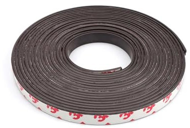 ZIJANG Striscia Magnetica Adesiva 5 m, Nastro Magnetico Adesivo Super Colla, Magnete Gomma Magneti Adesivi Flessibile, Fissato Saldamente, Nastro Magnetico Forte per Schermi Pareti Porte