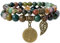 Farfume Chakra Armbänder für Frauen - Kristalle Armband Frauen natürliche Edelsteine Yoga Reiki- Ein Satz von Doppel-Armbänder（Indischer Achat & Lebensbaume（Mittel）