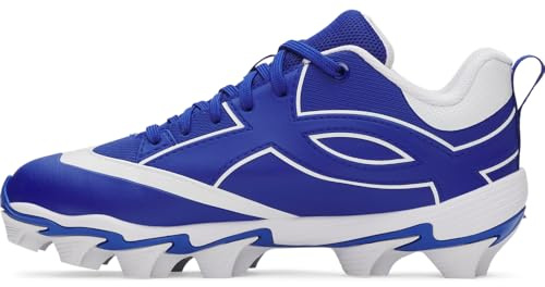 Under Armour Boys' Leadof Icon Low Rm Jr Baseball Cleats Trainers, 400 Royal Black, 3.5 UK