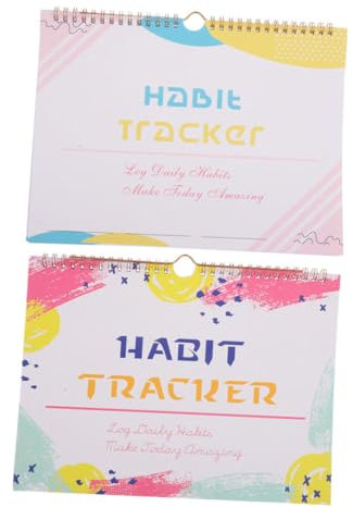NUOBESTY 2pcs Iron Journal Planner Habit Journal Paper Weekly Planners Undated Daily Planner