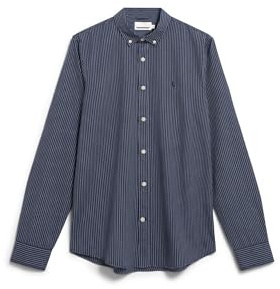 ARMEDANGELS Herren Hemd aus Bio-Baumwolle QUAASA Stripes Regular Fit