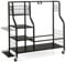 COSTWAY Golf Storage Rack, Extra Large Golf Clubs Bag Stand with Lockable Universal Wheels and Other Golfing Equipment Rack, Golf Garage Organizer (110 x 41 x 97cm)
