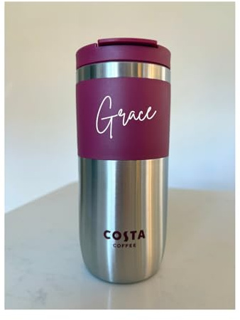 Costa Coffee Personalised Travel Mug, Stainless Steel