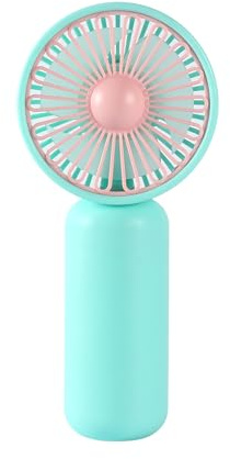 Xuancai Miniventilador de mano alimentado por pilas, pequeños ventiladores eléctricos silenciosos para verano, mini