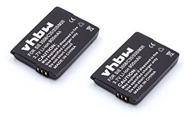 vhbw 2X Akku kompatibel mit Siemens Gigaset 4000L Micro, 4010 Micro, 4000s Micro, 4000 Micro schnurlos Festnetz Telefon (900 mAh, 3,7 V, Li-Ion)