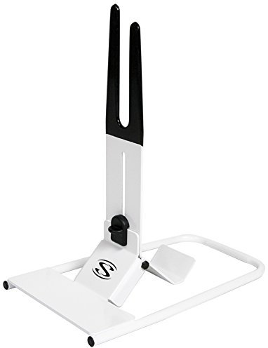 Saris Unisex – Erwachsene Sattel Fahrradständer The Boss, Weiss/schwarz, 45,5 x 34 x 26,5 cm