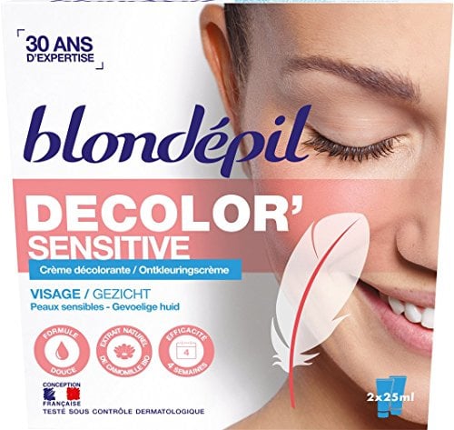 Blondepil Decolor'Sensitive Bleichcreme für Gesicht, 2 x 25 ml