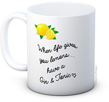 When Life Gives You Lemons Have a Gin and Tonic - Lustig Hochwertigen Kaffeetasse Becher