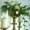 Blumenschale Silber/Gold/Weissfarbend 16cm Durchm. für Kerzenleuchter Kerzenständer Wedding Ohne Blumen (Gold farbend)