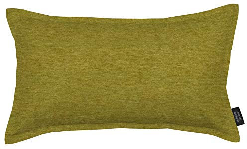 McAlister Textiles Federe e Cuscini Decorativi Plain Chenille | Morbida e Sofisticata Ciniglia | Home Décor Divano Letto Sedie | Verde Lime | 60cm x 40cm