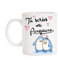 Taza Tú serás mi Pingüino. Taza de Amor de pingüinos para Regalo de Enamorados, Novios, Pareja, Amistad.
