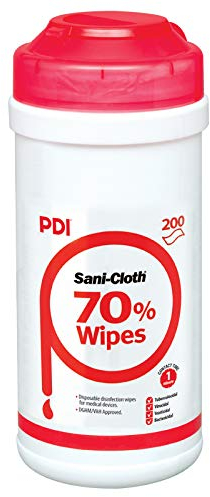 PDI Sani-Cloth 70 Alcohol Wipes - 6 Packs (200 Wipes/Pack)