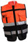 Perfeclan Warnwesten Sicherheitsweste Auto Pannenweste mit Reflektierende Streifen, Weich und gemütlich, Orange Schwarz, L 170