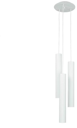 Licht-Erlebnisse Moderne Pendelleuchte Esszimmer – Hängelampe Esstisch Lampe Weiß – GU10 Pendelleuchte 3 flammig – L:20 cm – akzentuiert – Lampe Wohnzimmer Modern