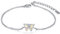 CHIC & ARTSY Schmetterling Armband 925 Sterling Silber erstellt Opal Schmetterling Armband für Frauen Freundschaft Armbänder Schmetterling Charms Armband einstellbar